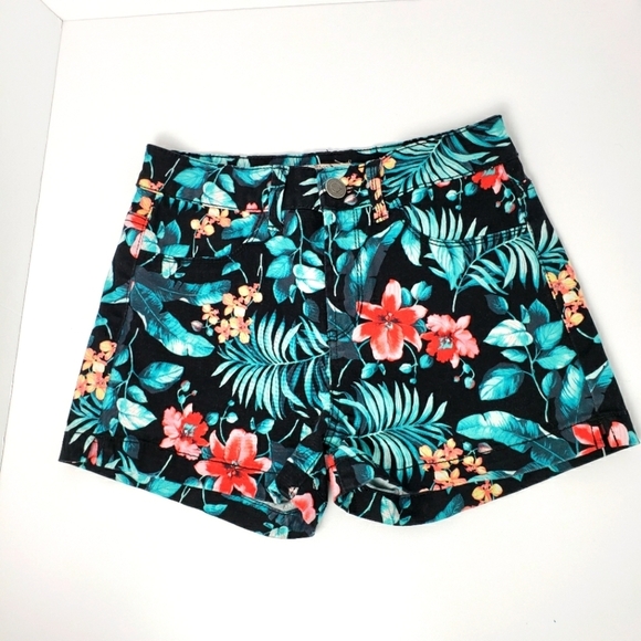 So Heritage Hawaiian Floral Print Shorts Size 5 - Picture 1 of 5
